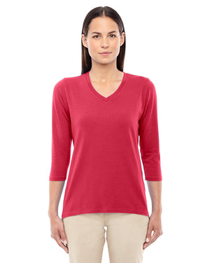Devon & Jones Ladies' Perfect Fit™ Bracelet-Length V-Neck Top - Front