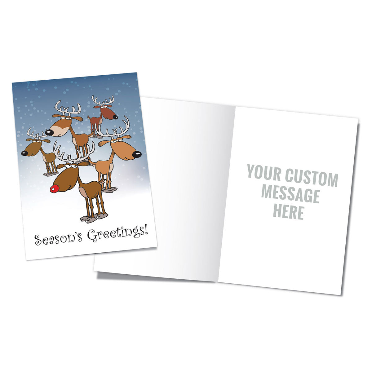 Holiday Cards - Custom Inside Design and Message - E