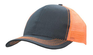 6 Panel Mesh Back Cap Breathable P-Twill - Custom Embroidered - HP3819 -