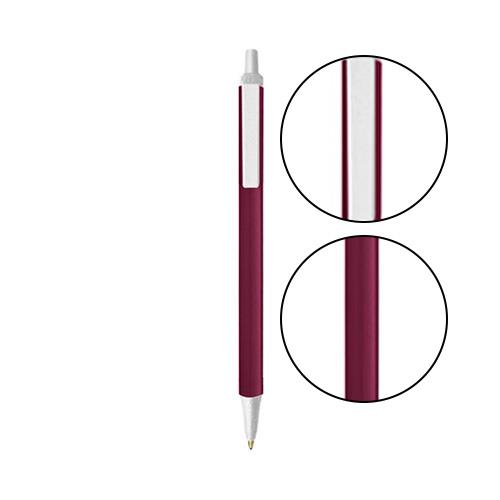 Burgundy BIC® Clic Stic® Pen - Burgundy With Clear