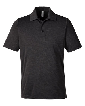 Men's Zone Sonic Heather Performance Polo - Black Heather