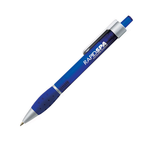 Falcon Plastic Click-Action Ballpoint Promotional Pen - Blue