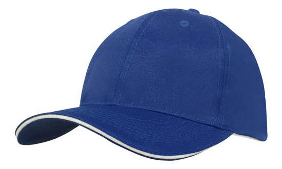 6 Panel Cap Breathable P-Twill with Sandwich - Custom Embroidered -