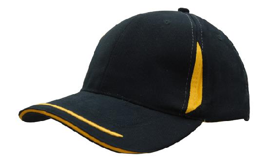 6 Panel BHC Cap Crown Insert & Sandwich - Custom Embroidered -