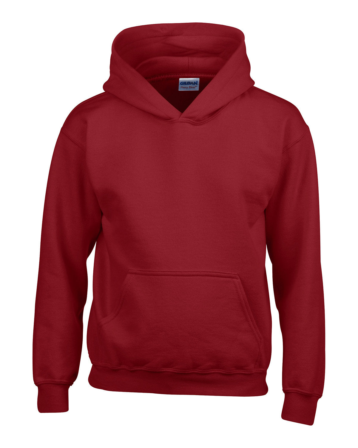 Gildan Youth Heavy Blend™ Hooded Sweatshirt - Cardinal Red