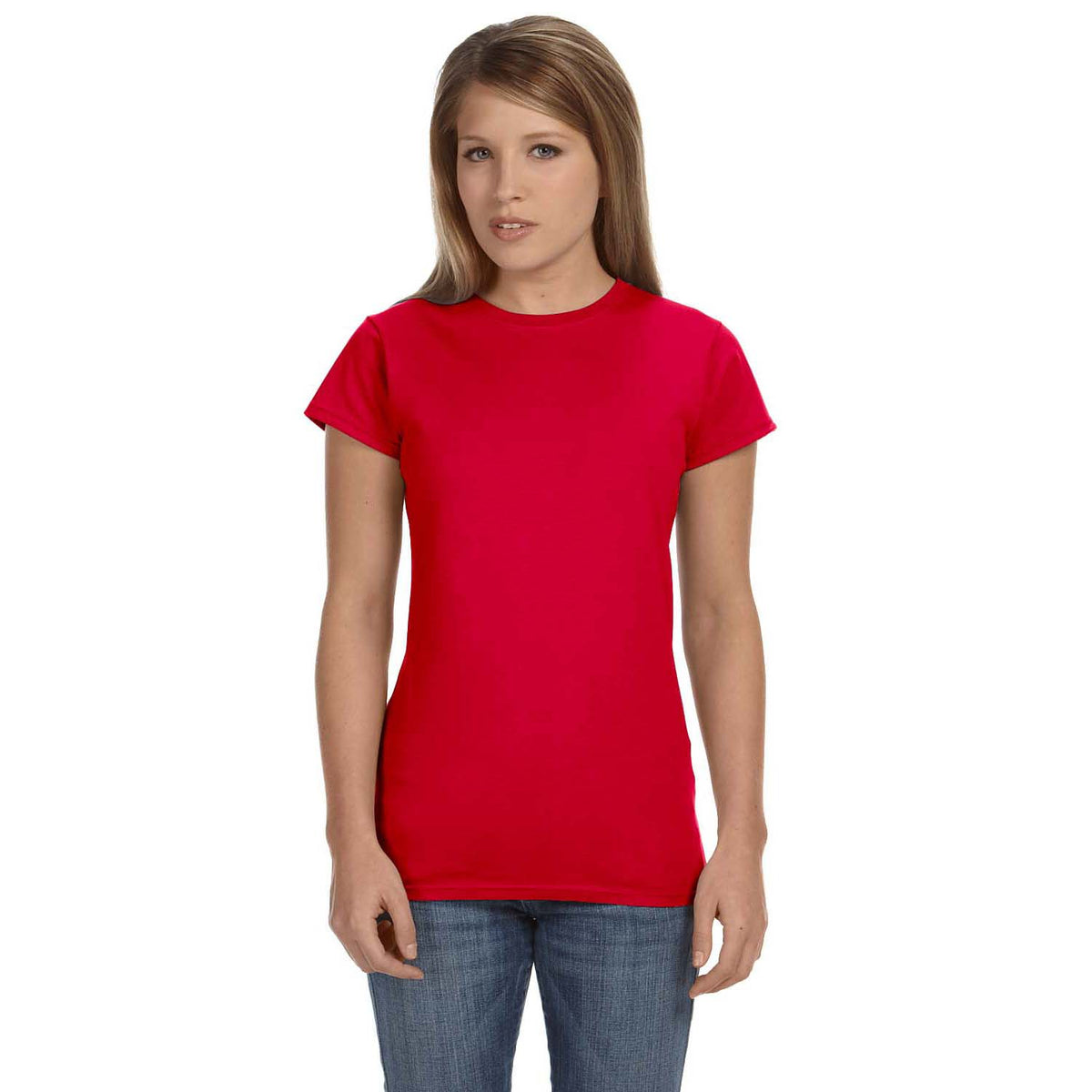 Gildan Ladies' Softstyle® 4.5 oz Fitted T-Shirt - Red