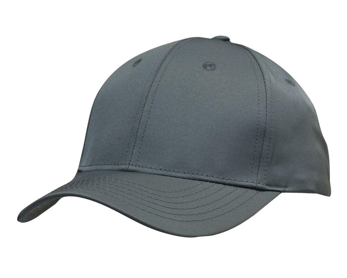 6 Panel Premium Pioneer Sports Twill - Grey
