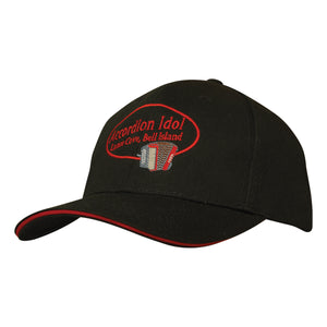 6 Panel Chino Twill Cap with Sandwich