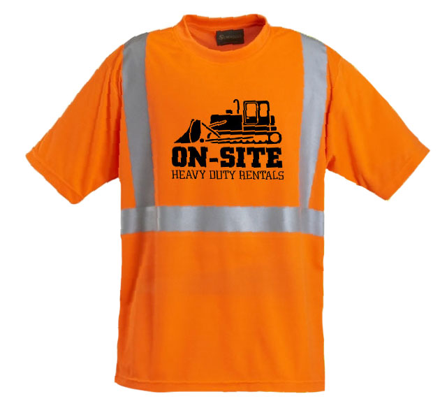 High Visibility Wicking T-Shirt - Safety Orange