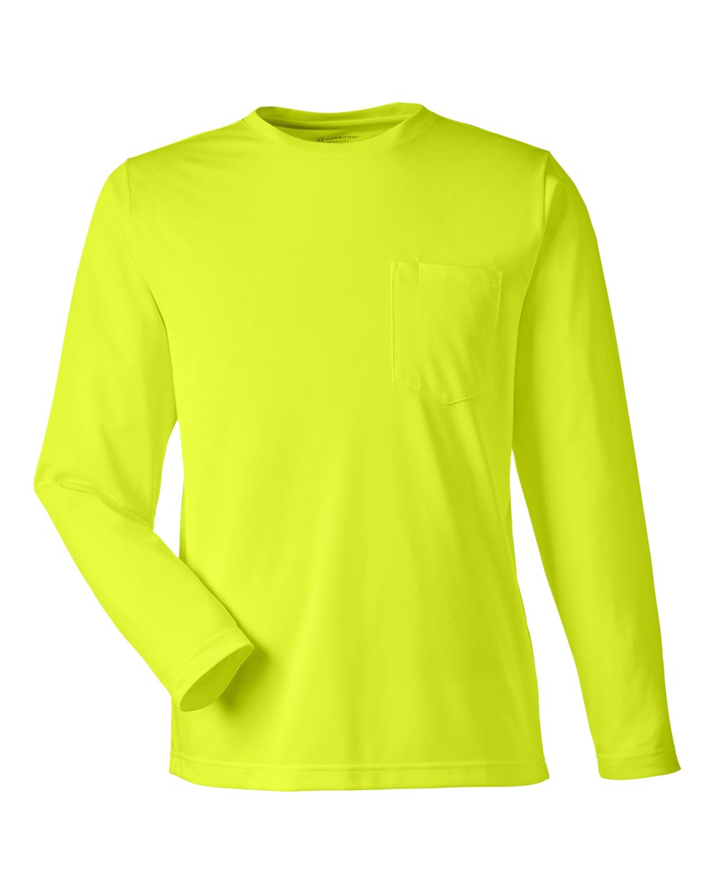 Harriton Unisex Charge Snag and Soil Protect Long-Sleeve T-Shirt - Safety Yellow