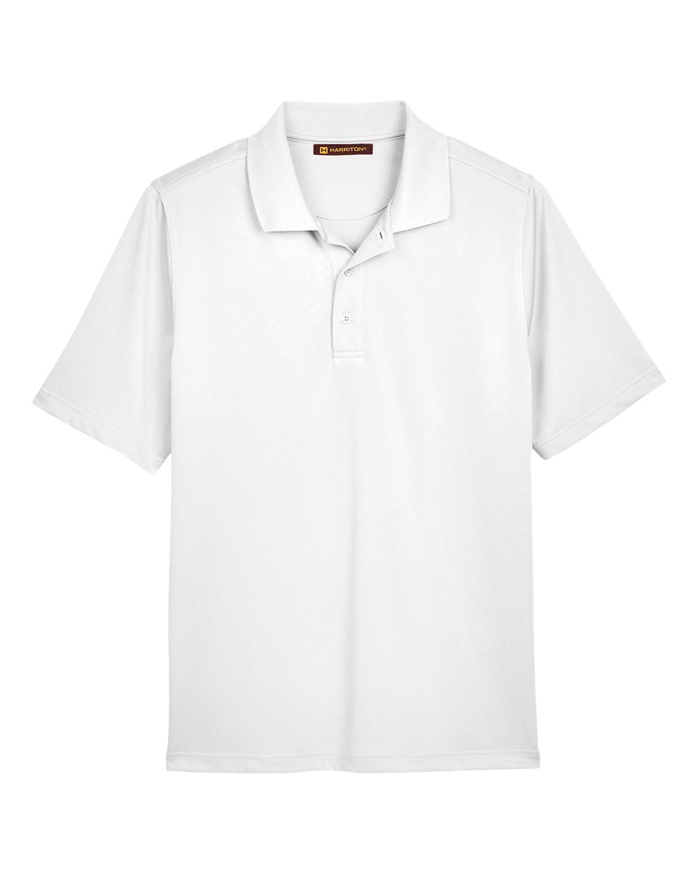 Harriton Men's Advantage Snag Protection Plus Polo - White