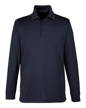 Harriton Men's Advantage Snag Protection Plus IL Long Sleeve Polo - Dark Navy