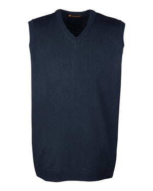 Harriton Men's Pilbloc™ V-Neck Sweater Vest - Dark Navy
