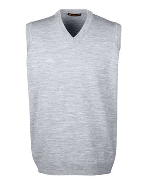 Harriton Men's Pilbloc™ V-Neck Sweater Vest - Grey Heather