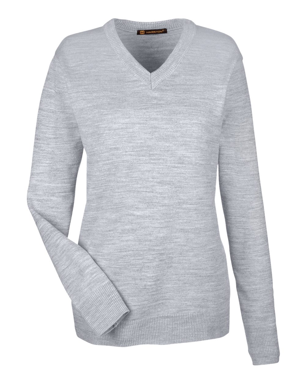 Harriton Ladies' Pilbloc™ V-Neck Sweater - Grey Heather