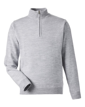 Harriton Unisex Pilbloc™ Quarter-Zip Sweater - Grey Heather