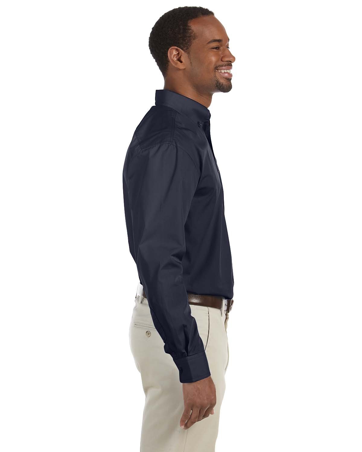 Harriton Men's Tall Essential Poplin - Side