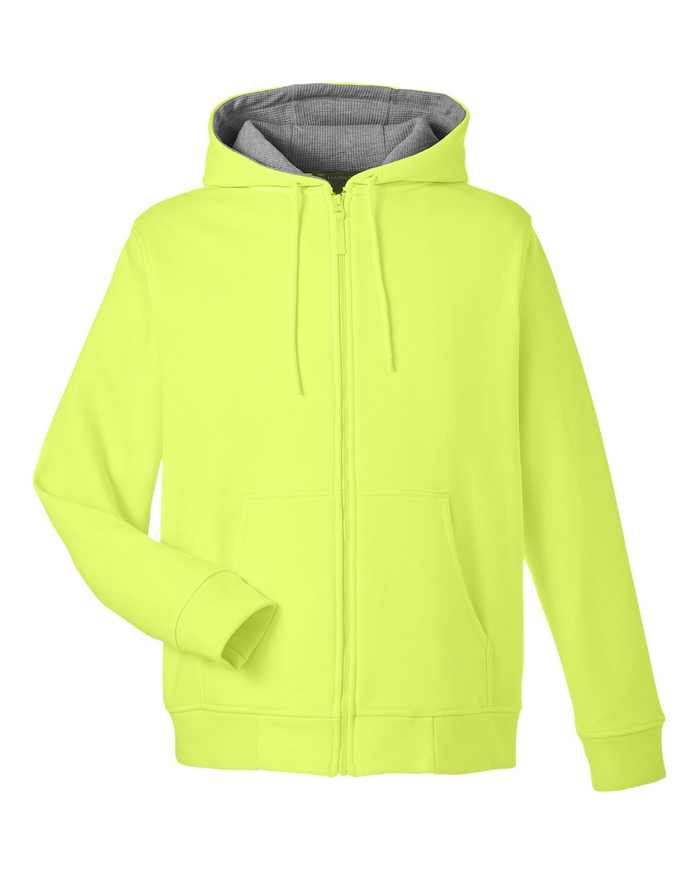 Harriton Men's ClimaBloc™ Lined Heavyweight Hooded Sweatshirt - Safety Yellow
