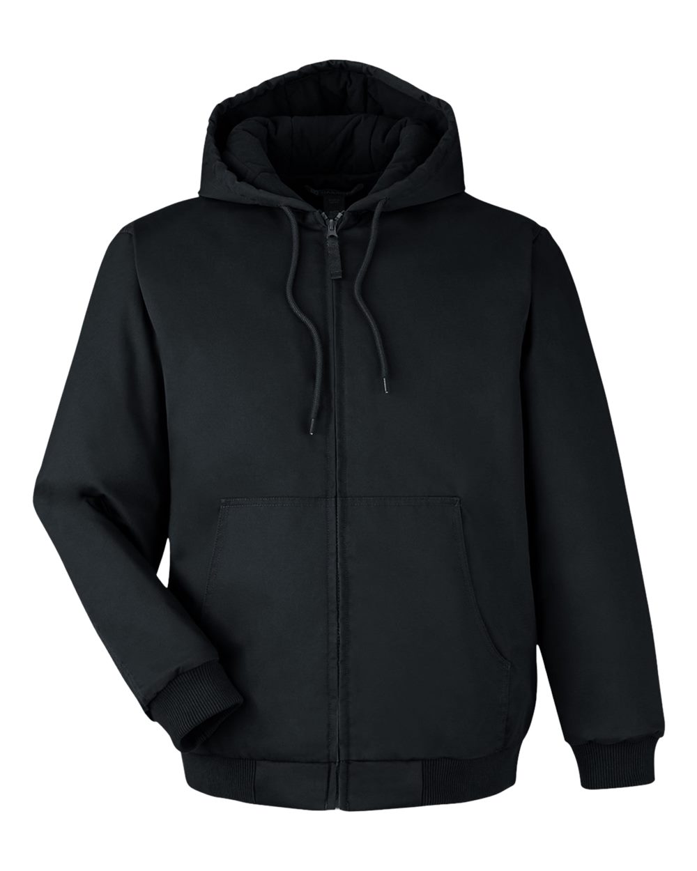 Harriton Unisex ClimaBloc® Heavyweight Hooded Full-Zip Jacket - Black