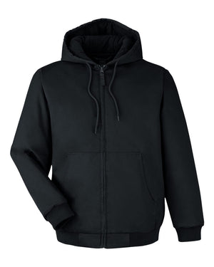 Harriton Men's Tall ClimaBloc® Heavyweight Hooded Full-Zip Jacket - Black