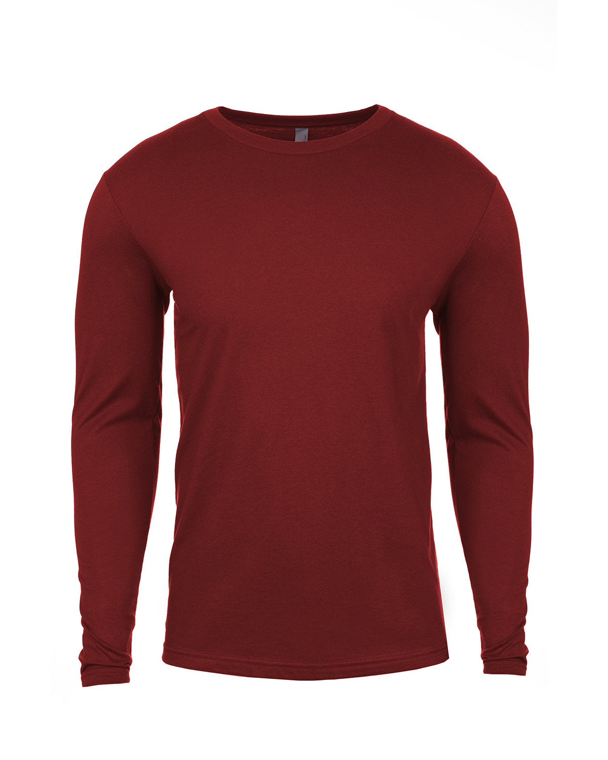 Next Level Apparel Men's Cotton Long-Sleeve Crew - Cardinal
