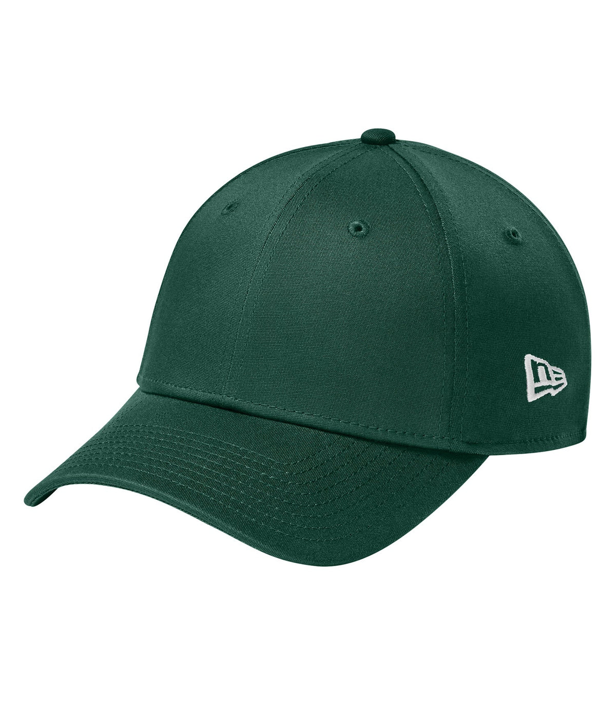 NEW ERA® Structured Stretch Cotton Cap - Custom Embroidered - Flag Dark Green