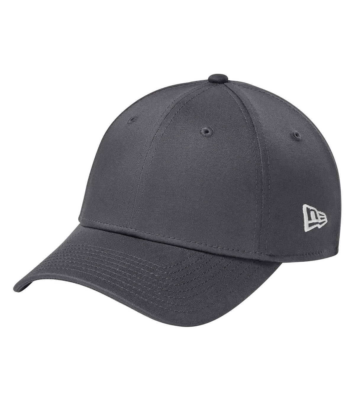 NEW ERA® Structured Stretch Cotton Cap - Custom Embroidered - Flag Graphite