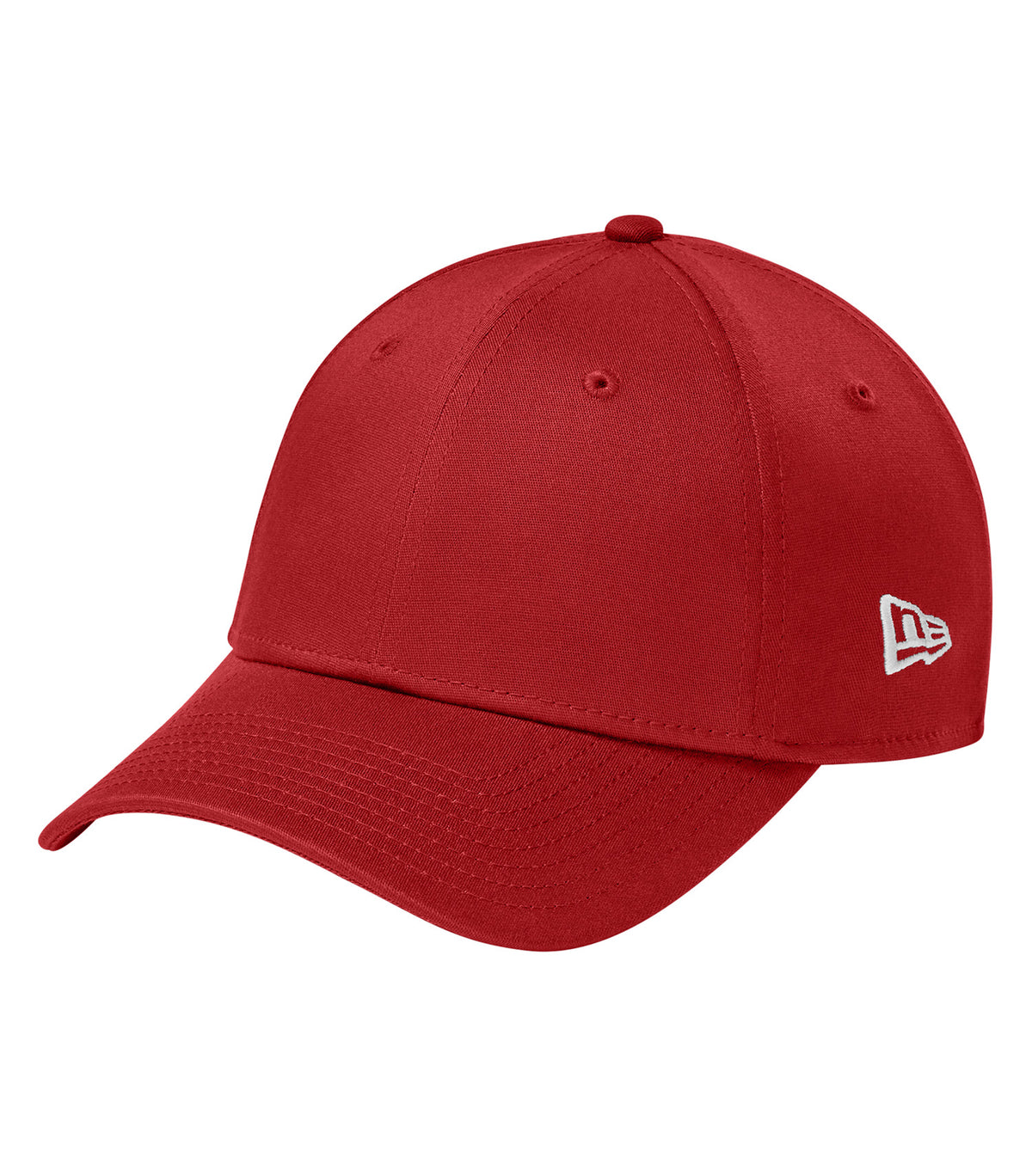 NEW ERA® Structured Stretch Cotton Cap - Custom Embroidered - Flag Scarlet
