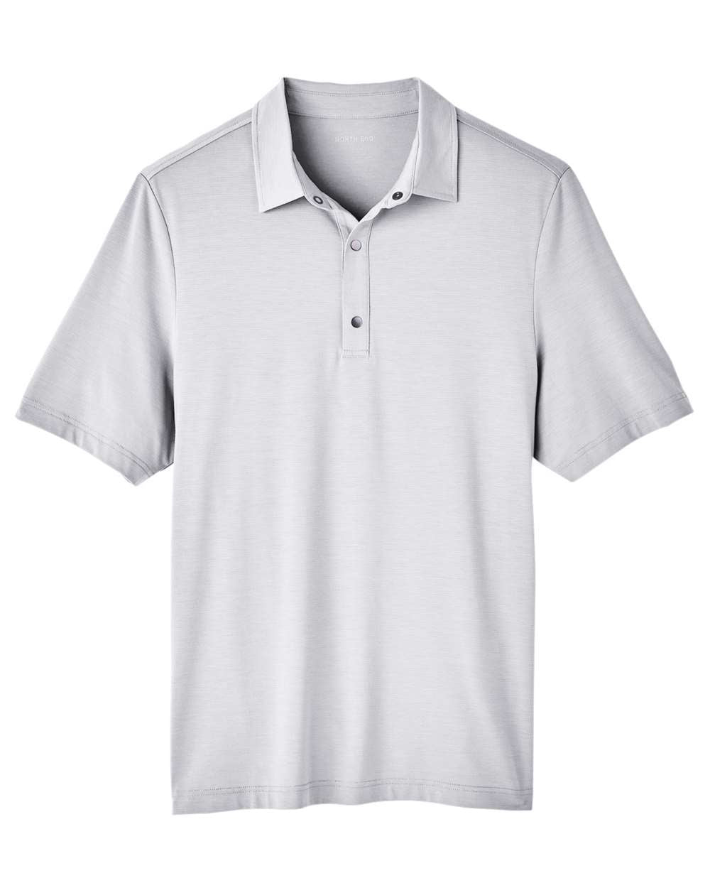 North End Men's Jaq Snap-Up Stretch Performance Polo - Platinum