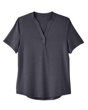 North End Ladies' Jaq Snap-Up Stretch Performance Polo - Carbon