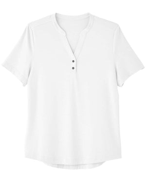 North End Ladies' Jaq Snap-Up Stretch Performance Polo - White