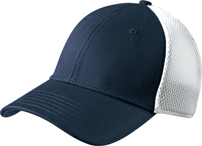 NEW ERA® Stretch Mesh Cap - Navy With White