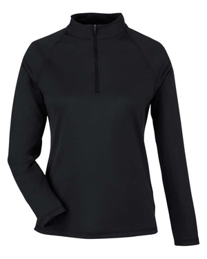 North End Ladies' Express Tech Performance Quarter-Zip - Black