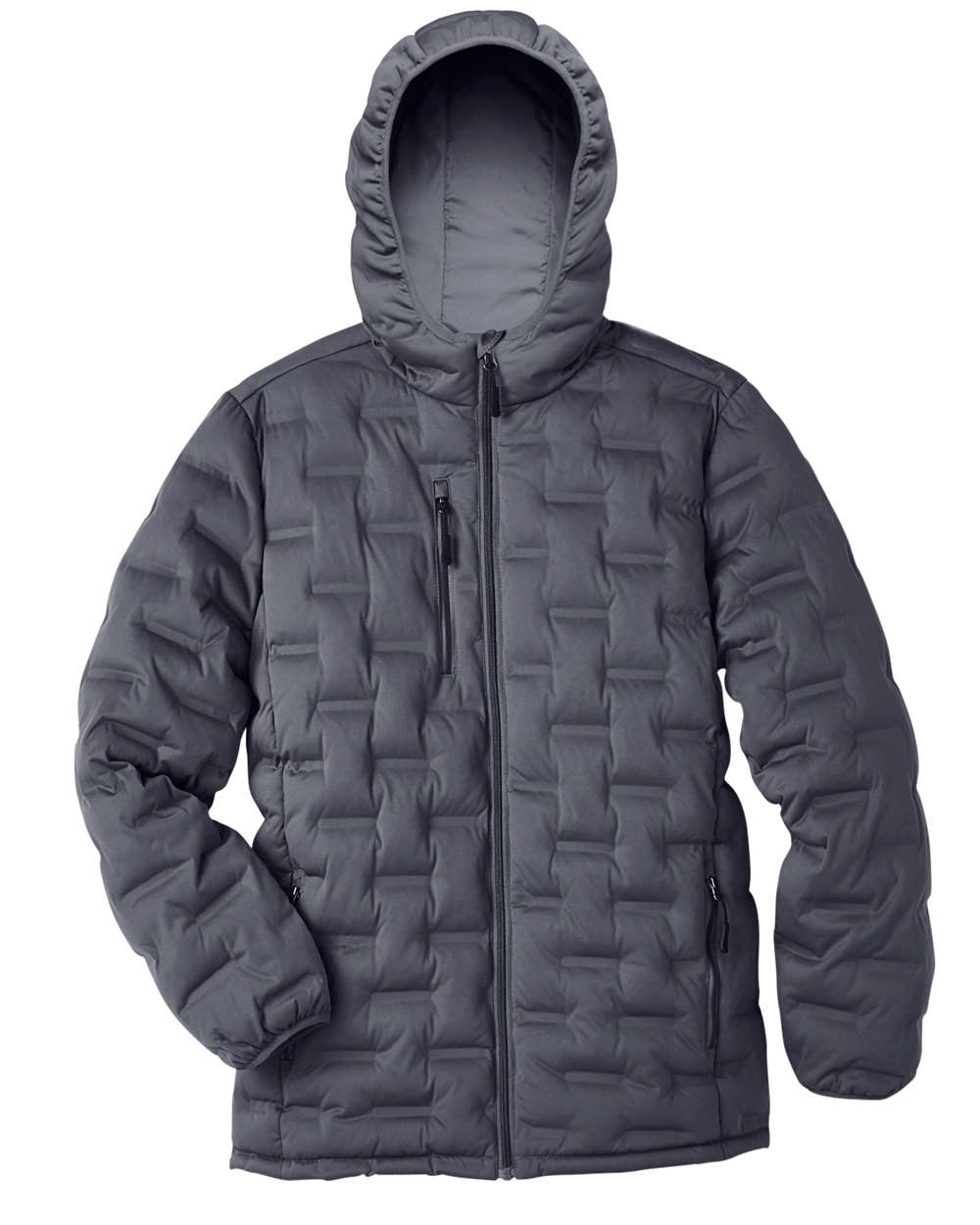 North End Men's Loft Puffer Jacket - Carbon/ Black
