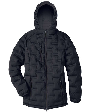 North End Ladies' Loft Puffer Jacket - Black/ Carbon