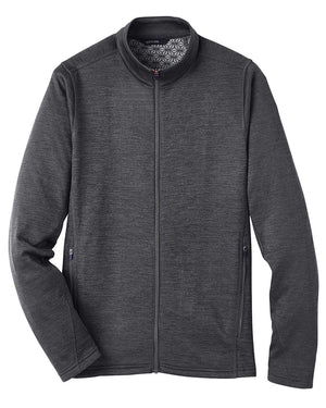 North End Men's Flux 2.0 Full-Zip Jacket - Black Heather/ Carbon
