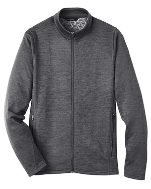 North End Men's Flux 2.0 Full-Zip Jacket - Carbon Heather/ Black