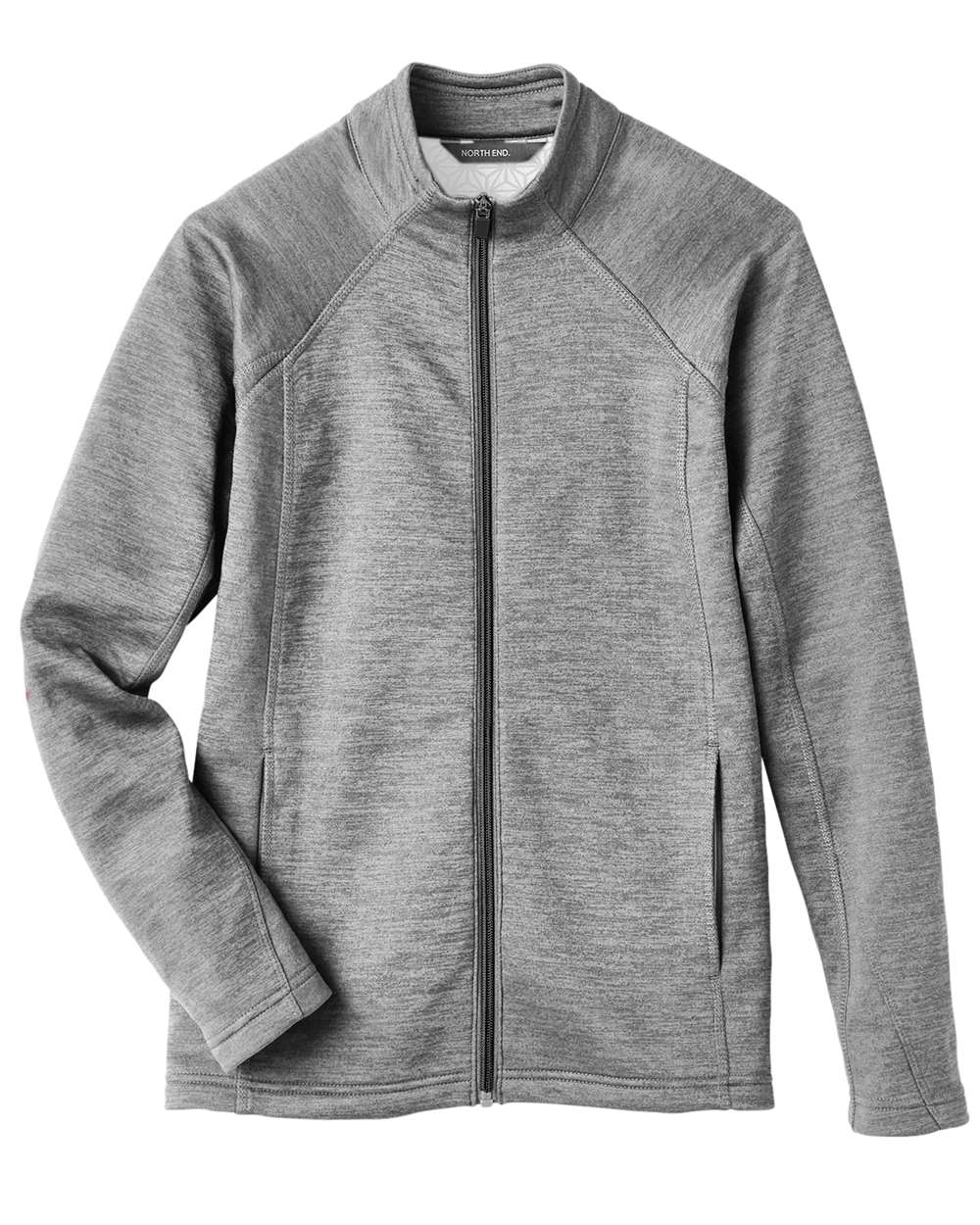 North End Ladies' Flux 2.0 Full-Zip Jacket - Light Heather/ Carbon
