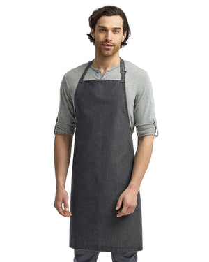 Artisan Collection by Reprime Unisex 'Colours' Recycled Bib Apron - Black Denim