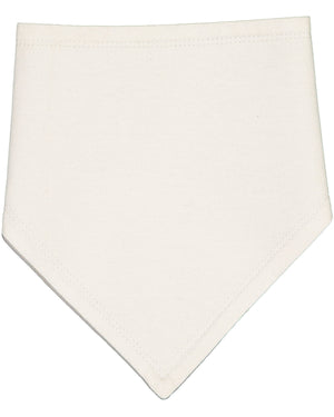 Rabbit Skins Infant Premium Jersey Bandana Bib - Naturl/Titanium