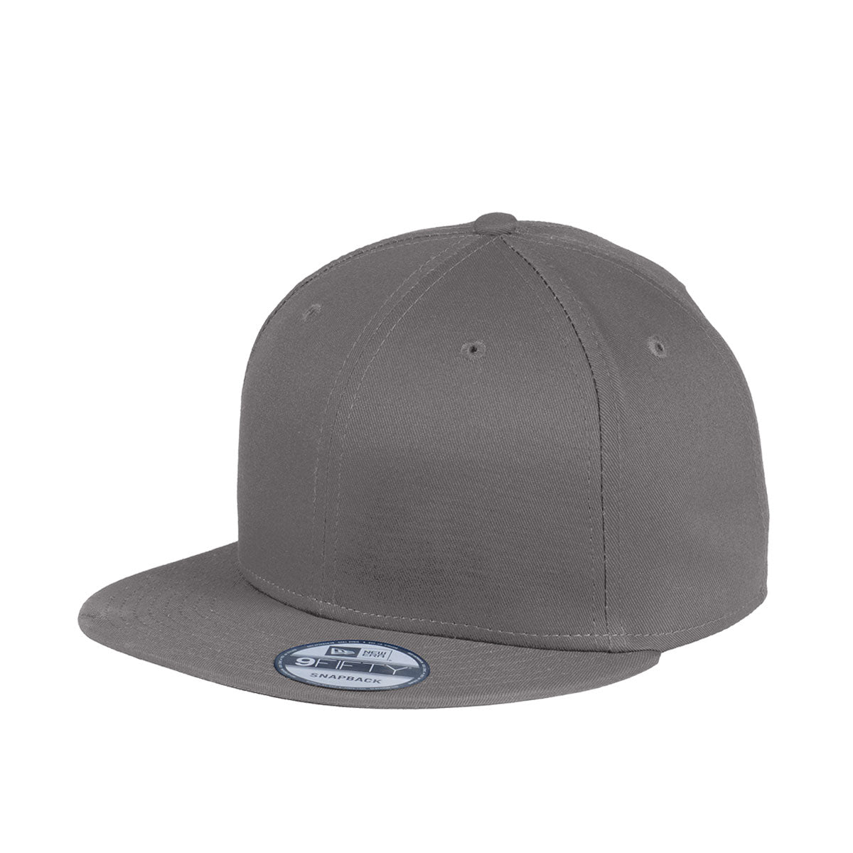 NEW ERA® Flat Bill Snapback Cap - Custom Embroidered - Charcoal