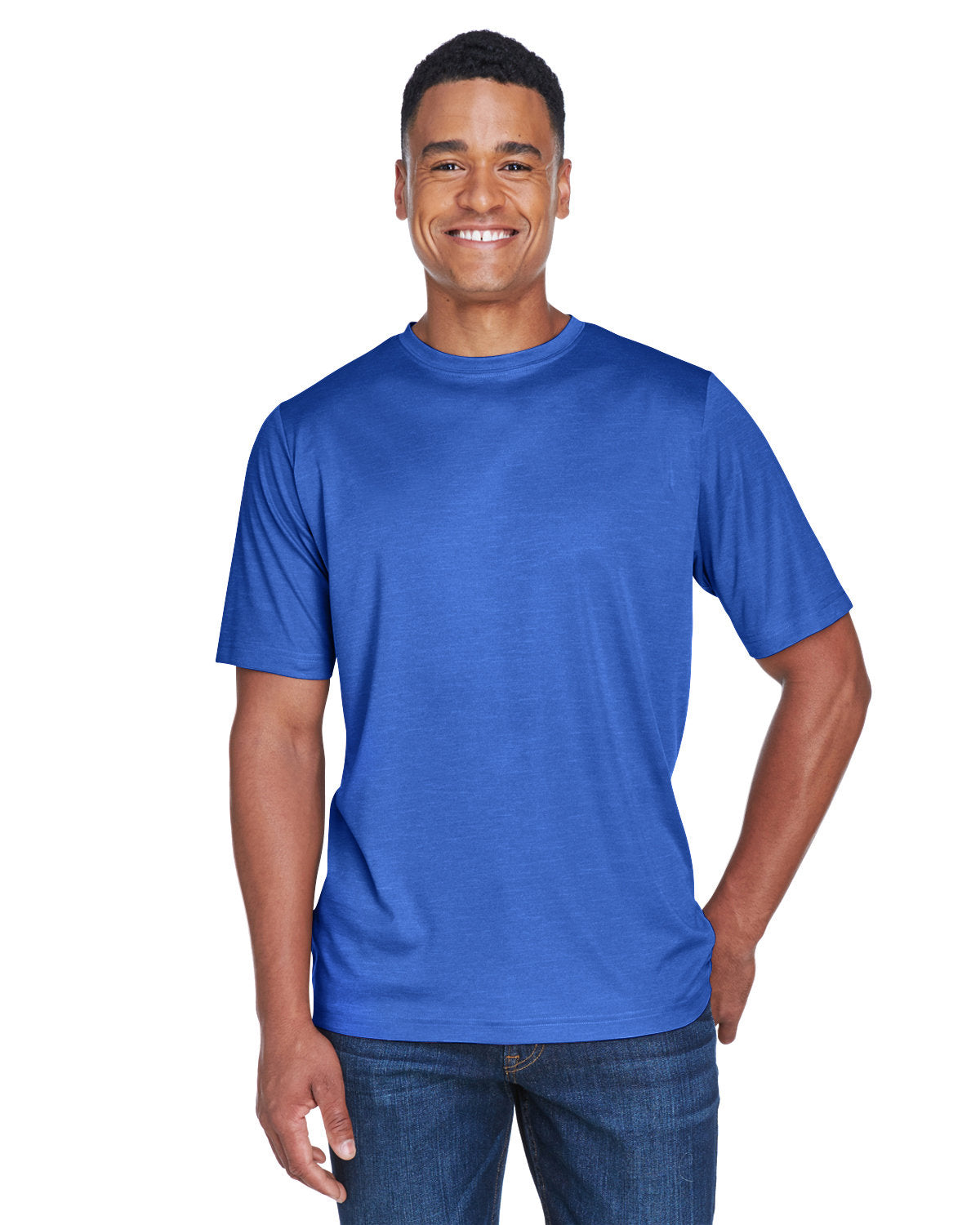 Team 365 Men's Sonic Heather Performance T-Shirt - Sp Royal Heather