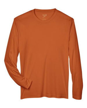 Team 365 Men's Zone Performance Long-Sleeve T-Shirt - Sport Burnt Orange