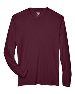 Team 365 Men's Zone Performance Long-Sleeve T-Shirt - Sport Dark Maroon