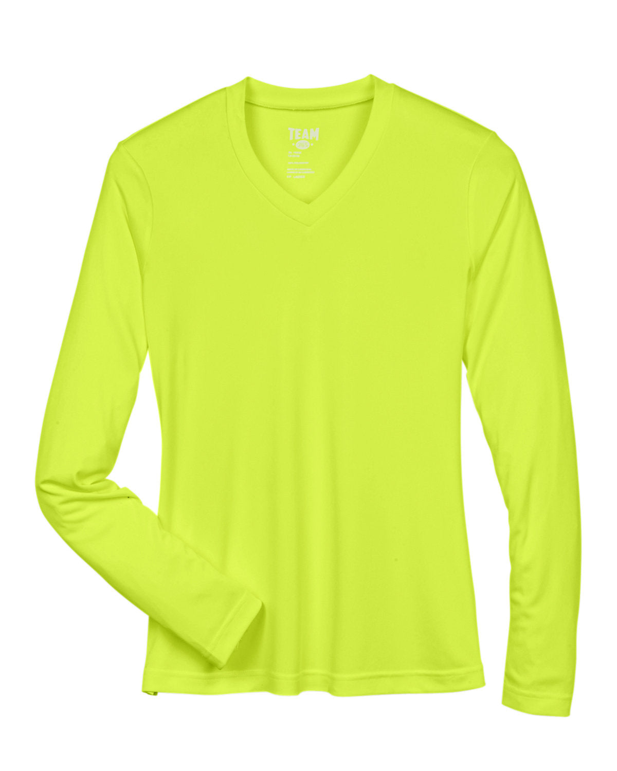 Team 365 Ladies' Zone Performance Long-Sleeve T-Shirt - Safety Yellow