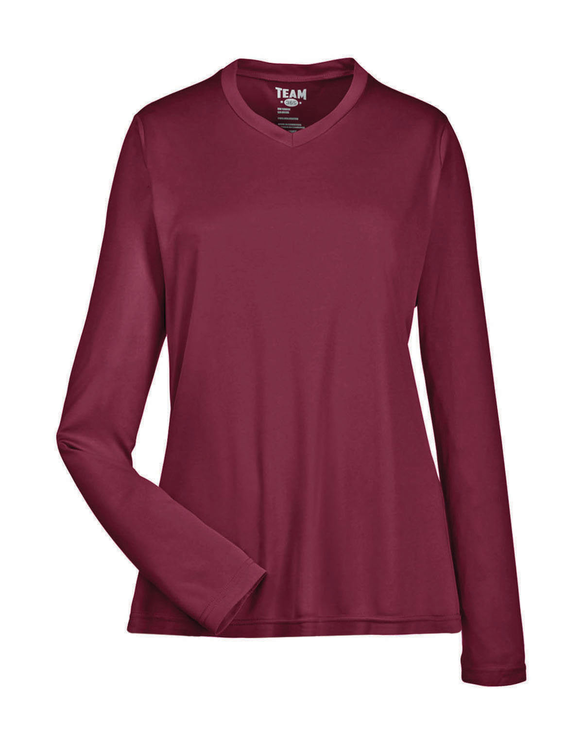Team 365 Ladies' Zone Performance Long-Sleeve T-Shirt - Sport Maroon