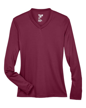 Team 365 Ladies' Zone Performance Long-Sleeve T-Shirt - Sport Maroon