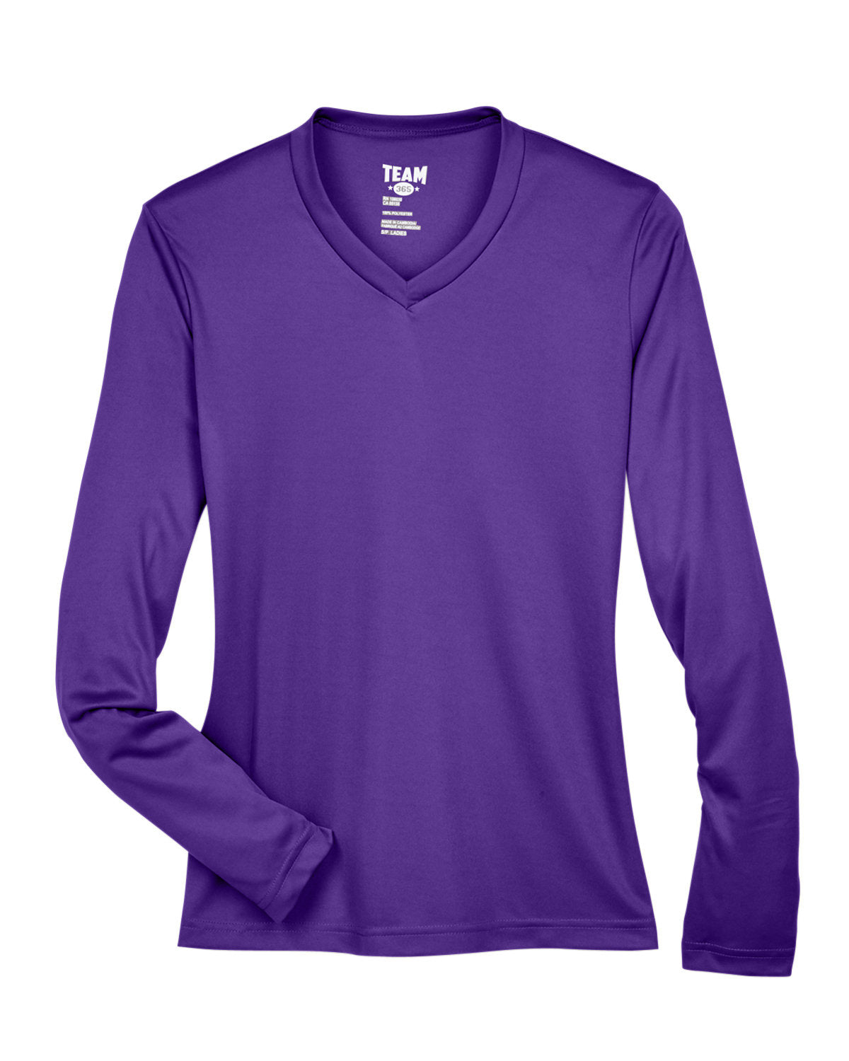 Team 365 Ladies' Zone Performance Long-Sleeve T-Shirt - Sport Purple