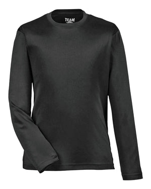 Team 365 Youth Zone Performance Long-Sleeve T-Shirt - Black
