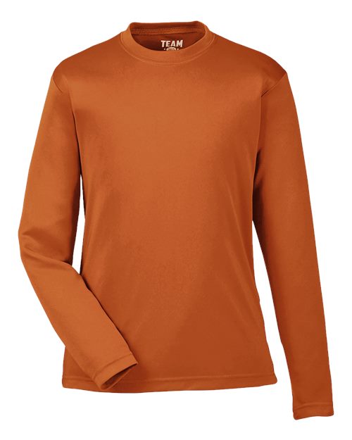 Team 365 Youth Zone Performance Long-Sleeve T-Shirt - Sport Burnt Orange